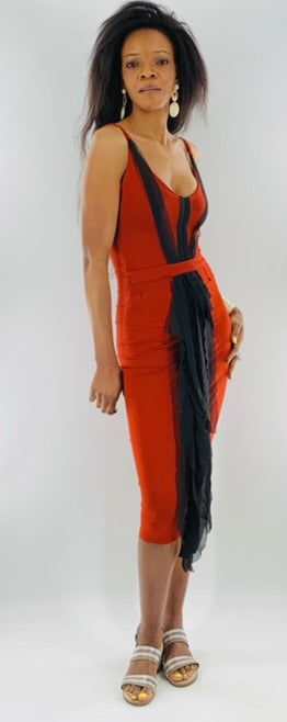 Fitted Midi Dress| Knee Length - SAMPLE SALE