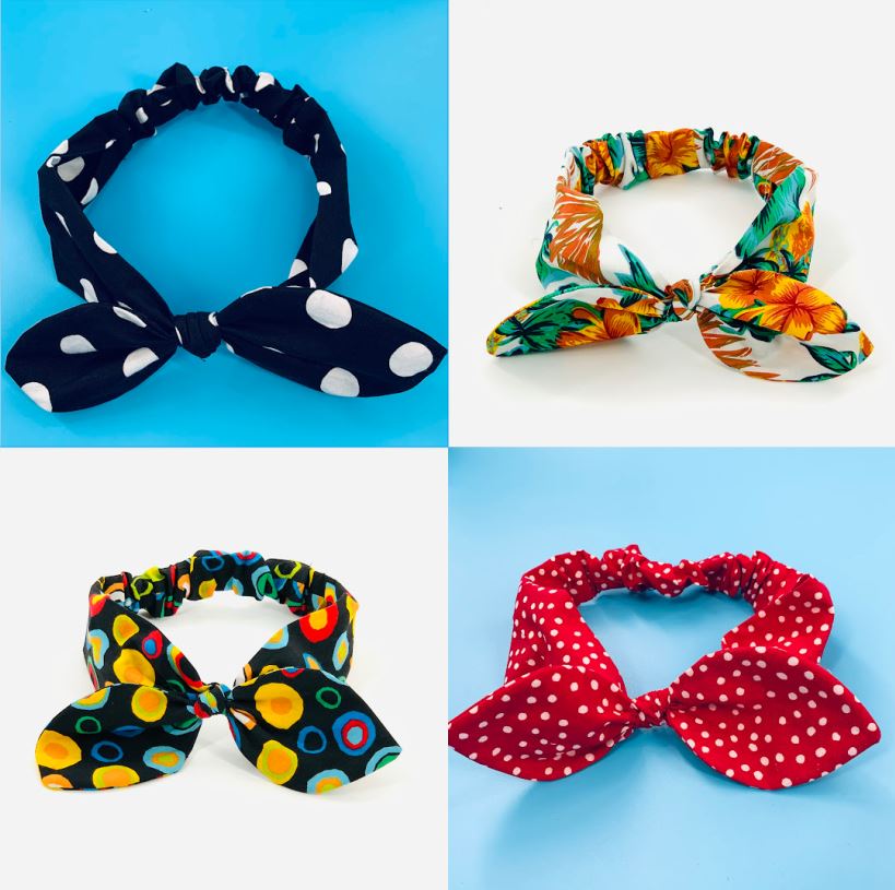 Headbands with Large Bow Detail | 4-Pack Combo