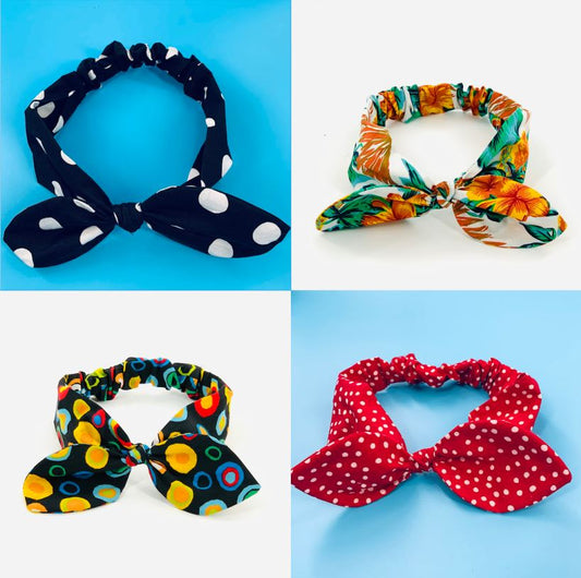 Headbands with Large Bow Detail | 4-Pack Combo