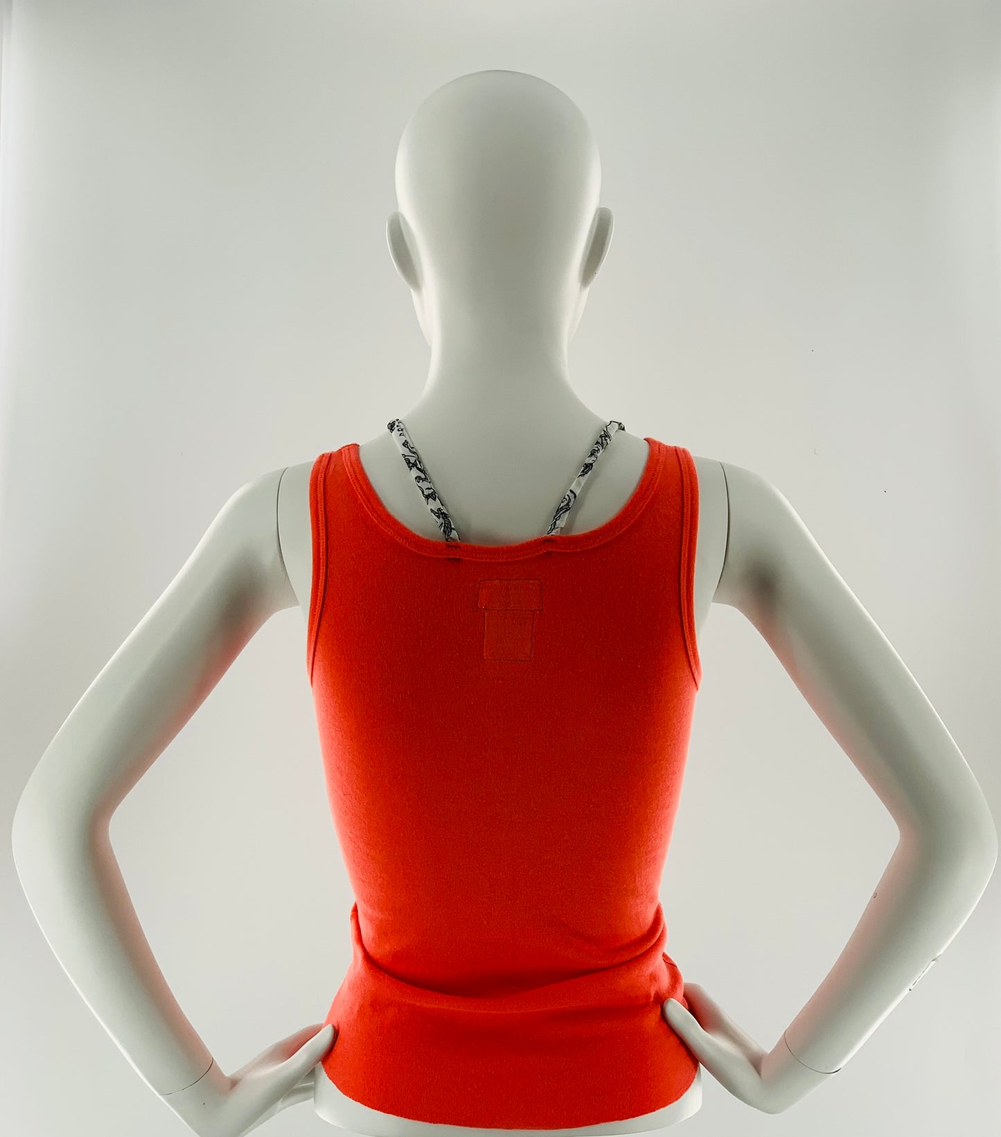 Double Strap Lace Up Tee with Bow-Tie | Vermillion