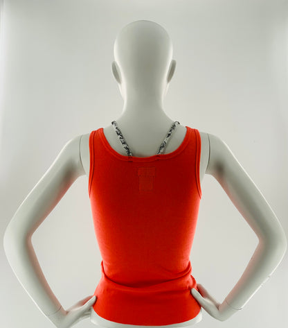 Double Strap Lace Up Tee with Bow-Tie | Vermillion