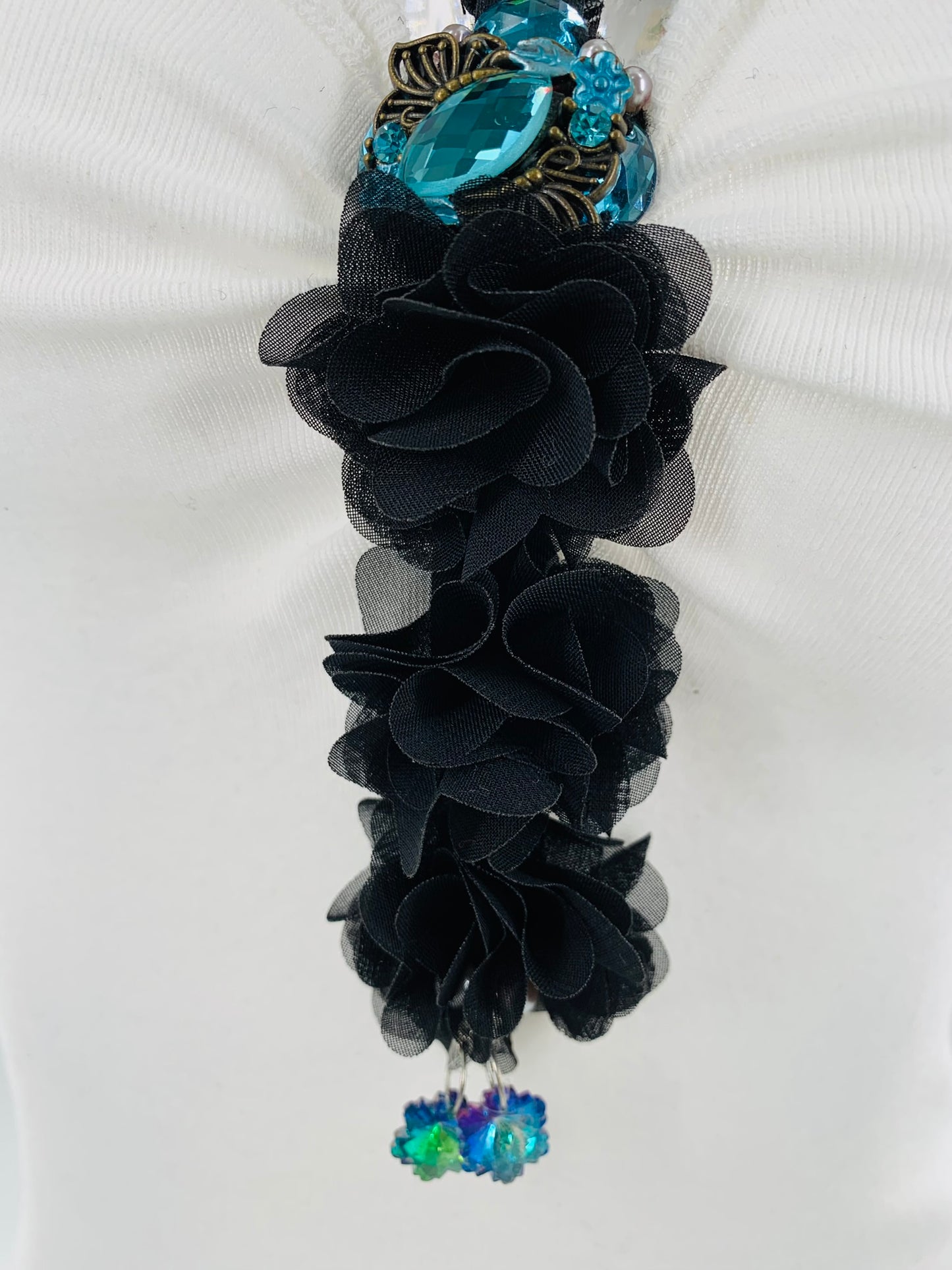 White Double Neckline Bodysuit - Polka Dot