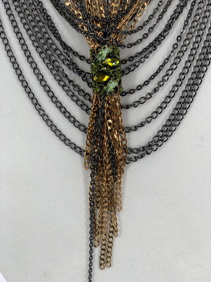 Grecian Layered Necklace With Swarovski Crystals