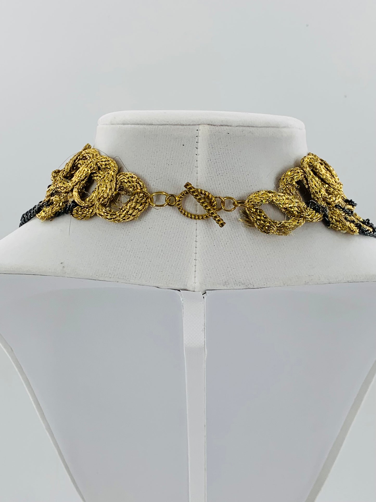 Grecian Layered Necklace With Swarovski Crystals